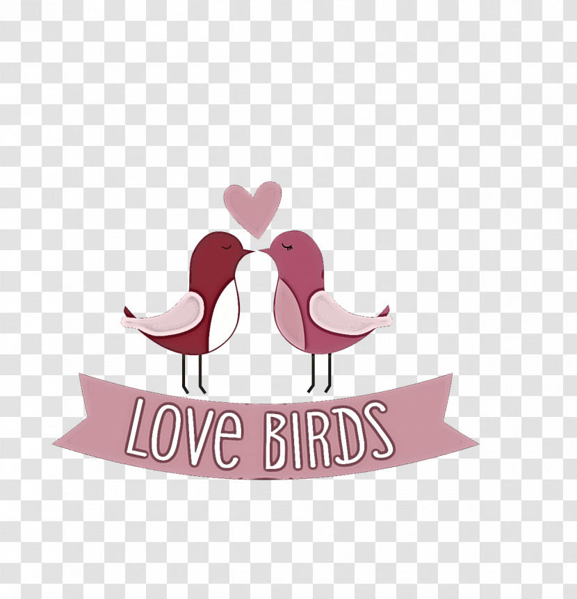 Pink Logo Text Bird Font Transparent PNG