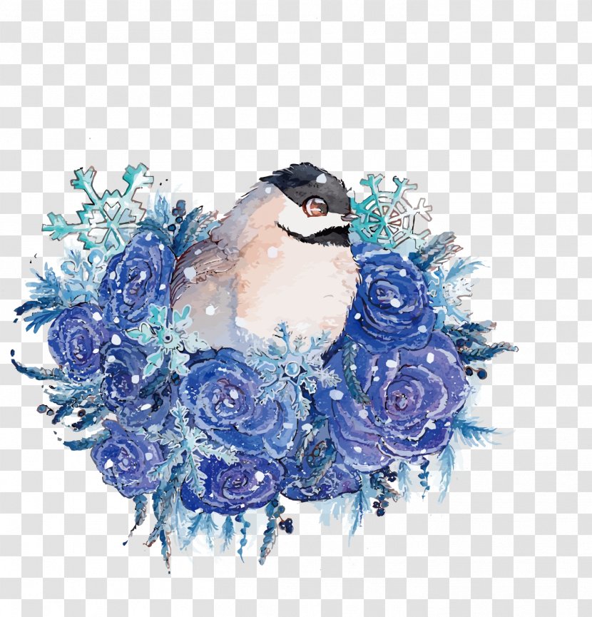 Bird Download Icon - Flower - Vector And Snow Transparent PNG