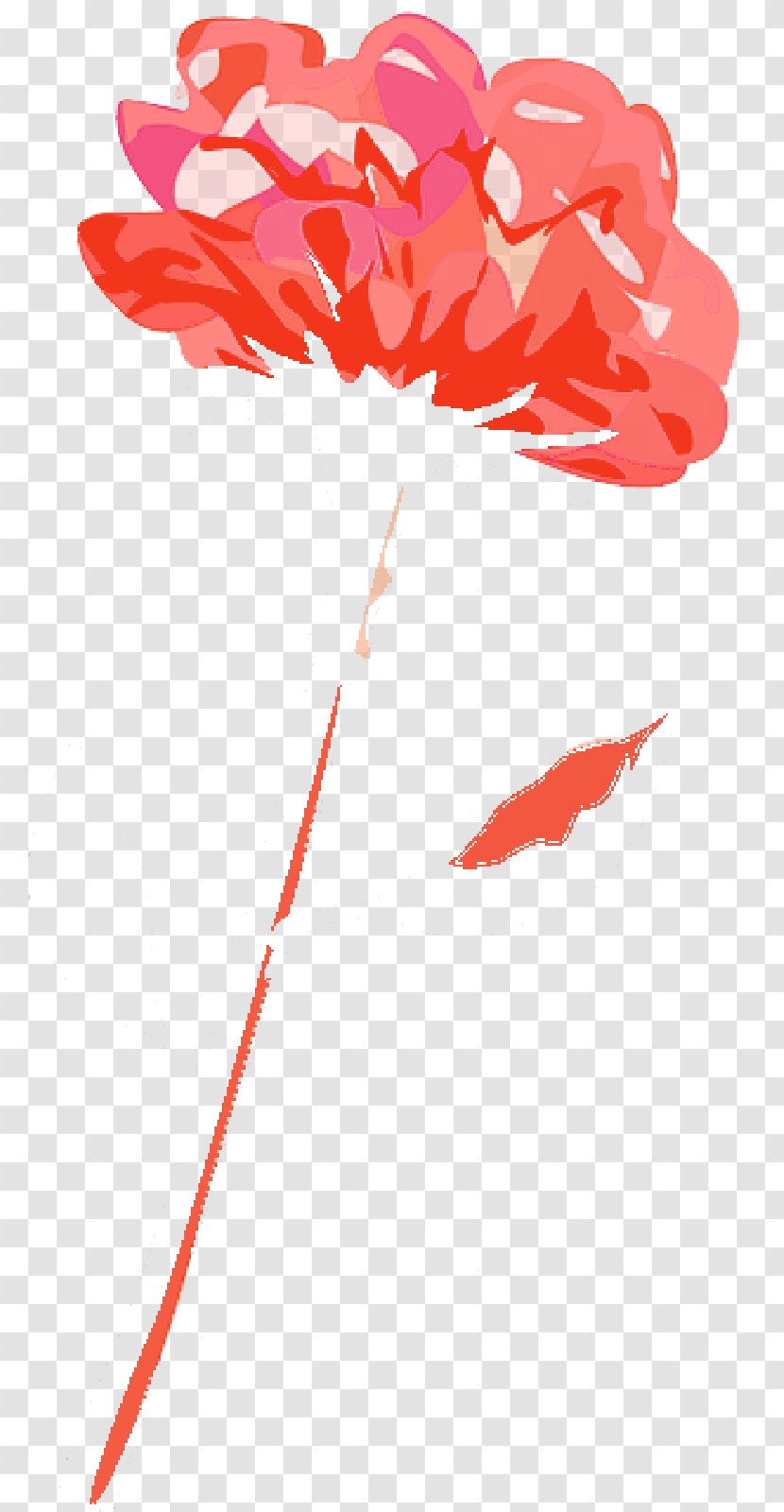 Clip Art Flower Borders And Frames Floral Illustrations - Red - Vine Transparent PNG