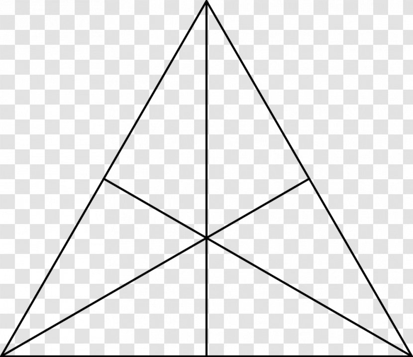 Equilateral Triangle Polygon Median - Isosceles Transparent PNG