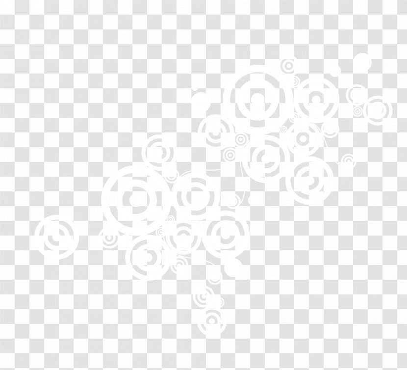 Large And Small White Circle - Black Transparent PNG