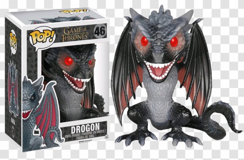 Funko Game Of Thrones Redeyed Drogon Pop Vinyl Exclusive Daenerys Targaryen Rhaegal Viserion Transparent PNG