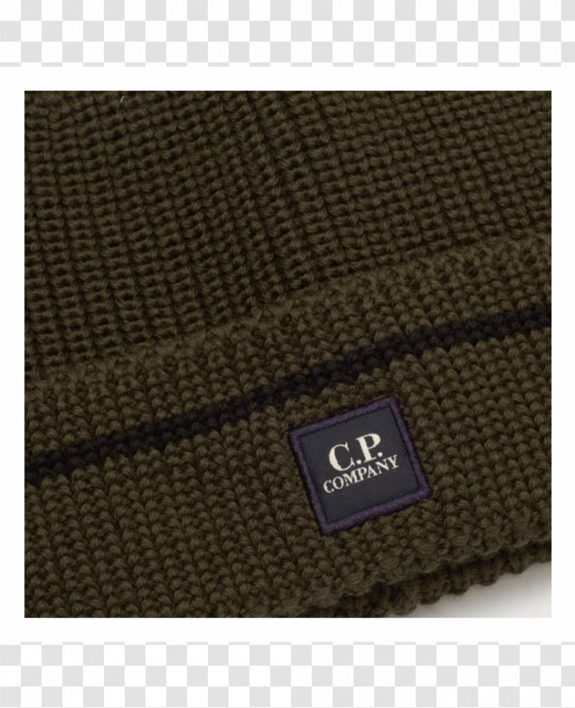 Beanie Knitting Hat C.P. Company Woolen - Olive Transparent PNG