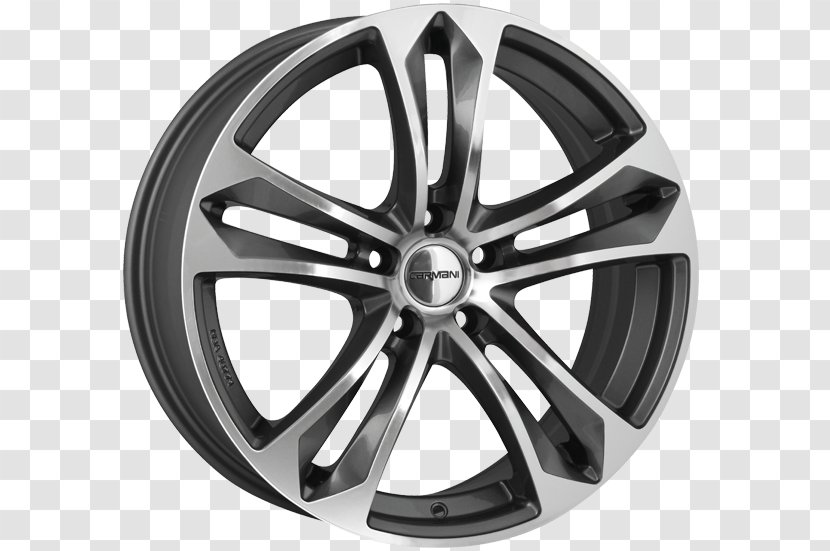 Autofelge Car Alloy Wheel Rim Tire - Black And White Transparent PNG