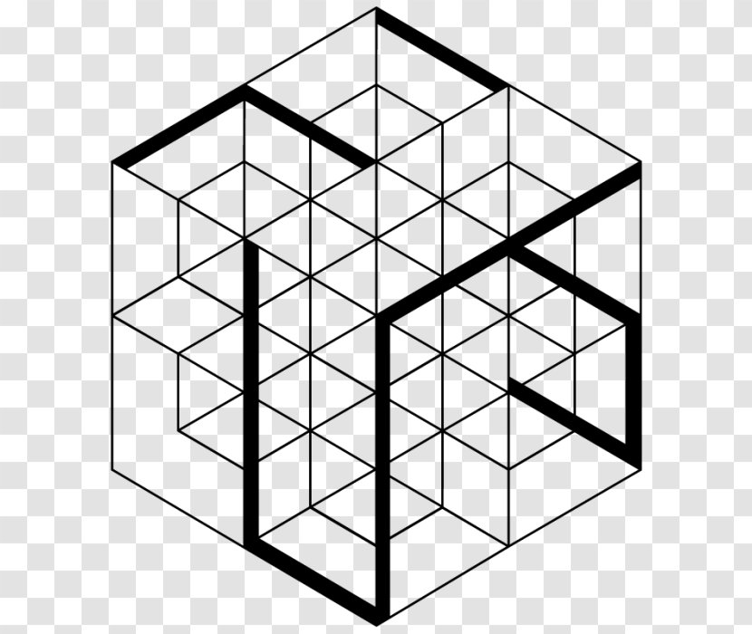 Line Three-dimensional Space Geometry Cube Shape - Structure - Blocks Transparent PNG