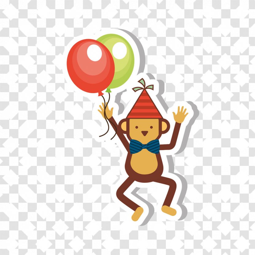 Royalty-free Illustration - Fictional Character - Ball Cartoon Monkey Transparent PNG