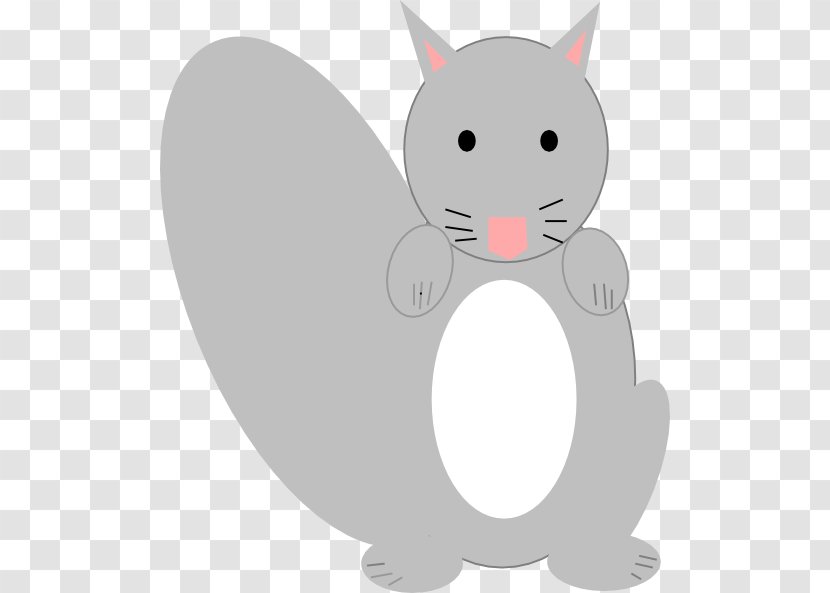 Clip Art Whiskers Openclipart Squirrel Image - Gray Transparent PNG
