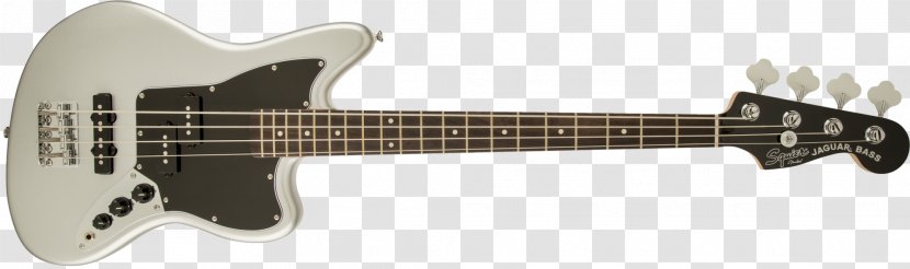 Bass Guitar Electric Squier Fender Jaguar - Watercolor Transparent PNG