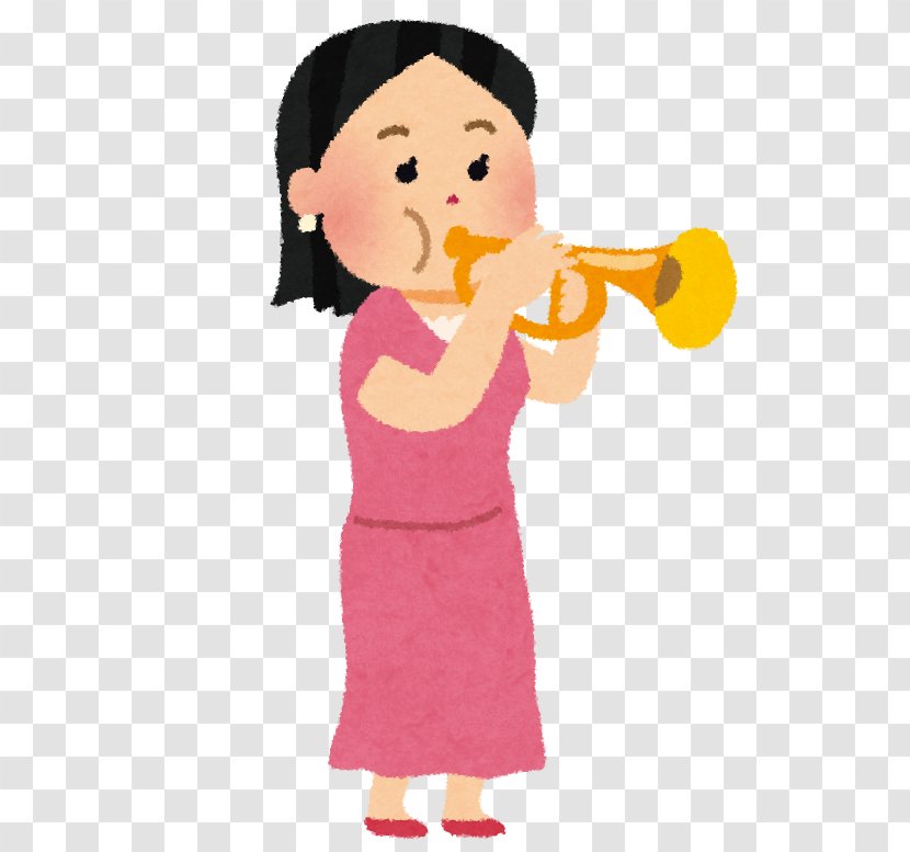 Trumpet Orchestra Cartoon ラッパ - Flower Transparent PNG