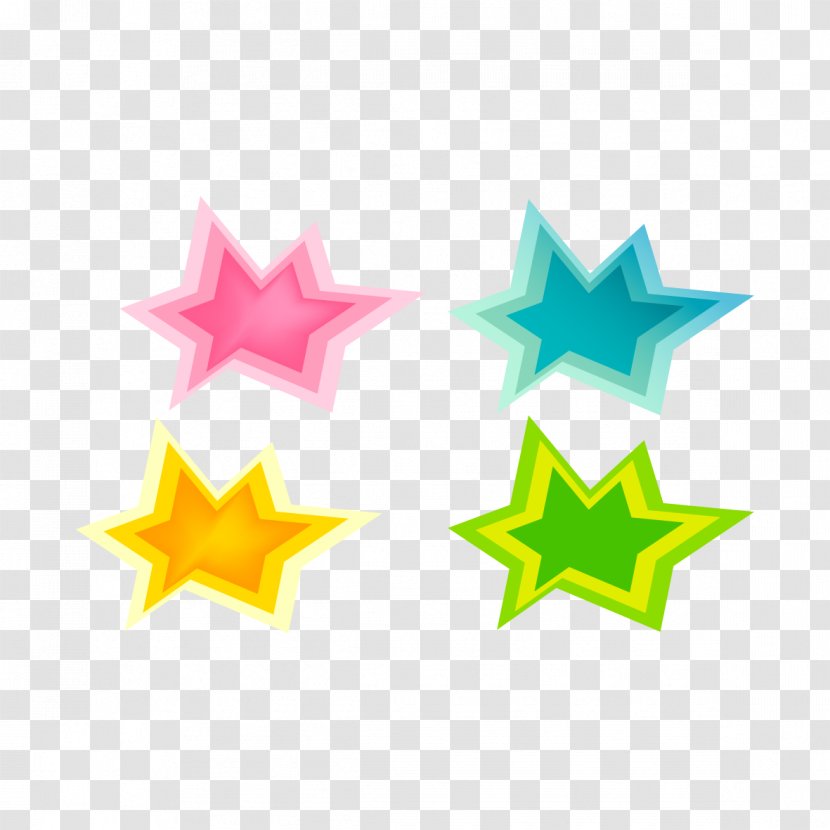 Colorful Star Image - Designer - Yellow Transparent PNG