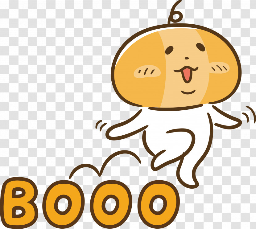 Booo Happy Halloween Transparent PNG