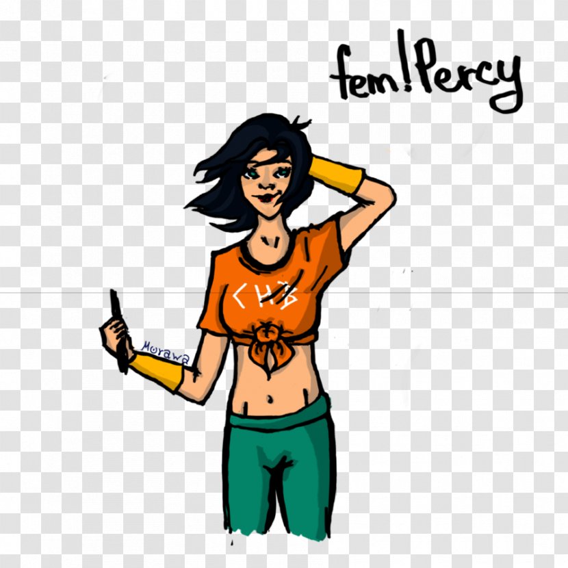 Percy Jackson Character Fan Art - Silhouette Transparent PNG