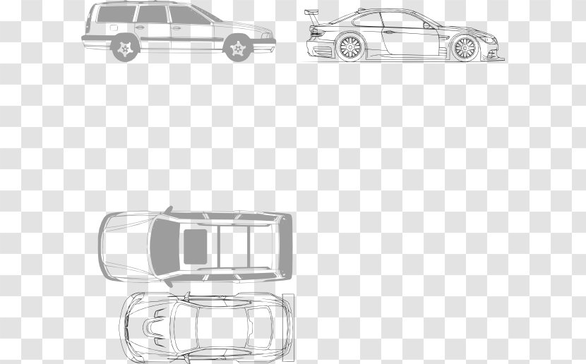 Car BMW X5 XDrive50i Clip Art - Black And White Transparent PNG