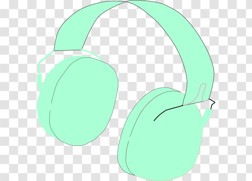 Audio Turquoise Teal Headphones - Microsoft Azure - Cartoon Transparent PNG