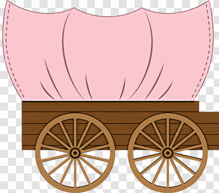 Wagon Vehicle Pink Carriage Rim Transparent PNG
