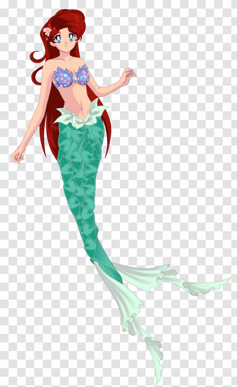 Mermaid Costume Design Illustration Figurine Transparent PNG