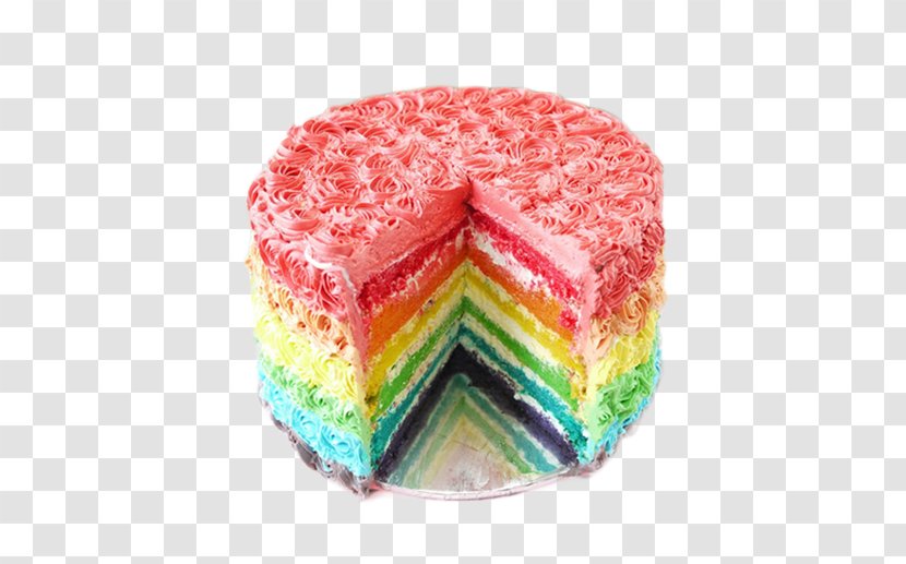 Birthday Cake Cupcake Rainbow Cookie Wedding Layer - Stock Photos Transparent PNG