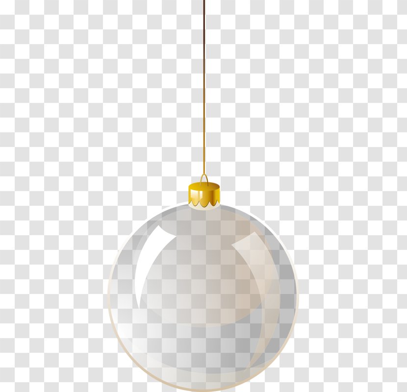 Light Fixture Yellow Material - Christmas Ball Transparent PNG