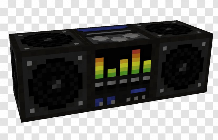 Minecraft Boombox Clip Art - Stereo Amplifier - Pictures Transparent PNG
