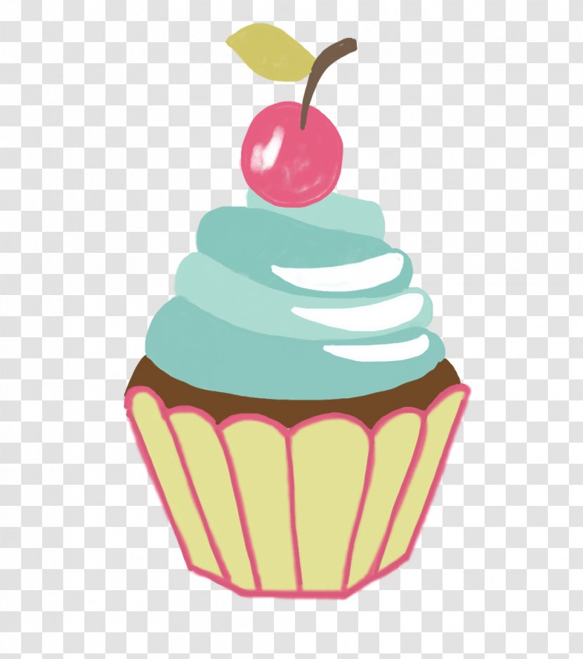 Cupcake Frosting & Icing Muffin Drawing - Food - Cake Transparent PNG