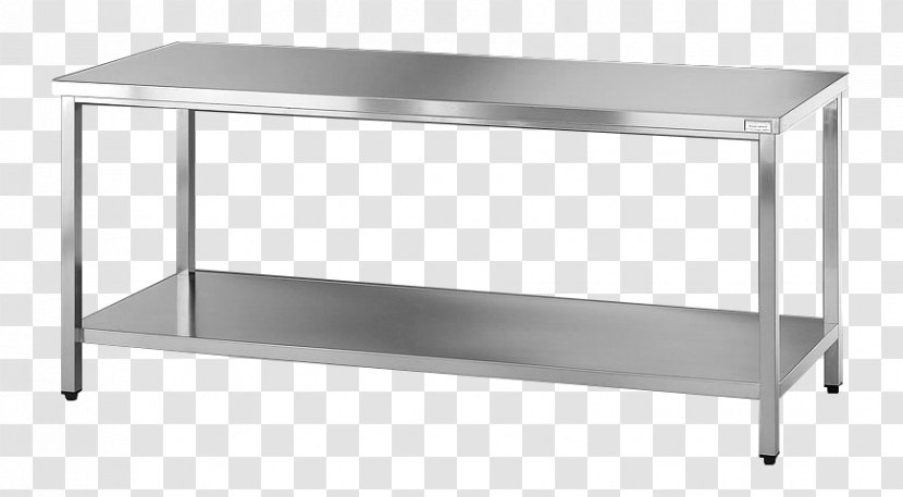 Table Stainless Steel Furniture Kitchen - Metal Shelf Separators Transparent PNG