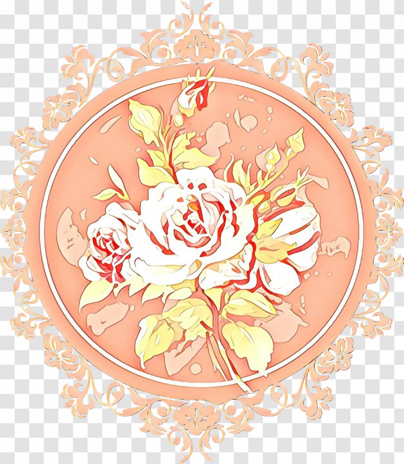 Floral Design - Peach - Ornament Transparent PNG