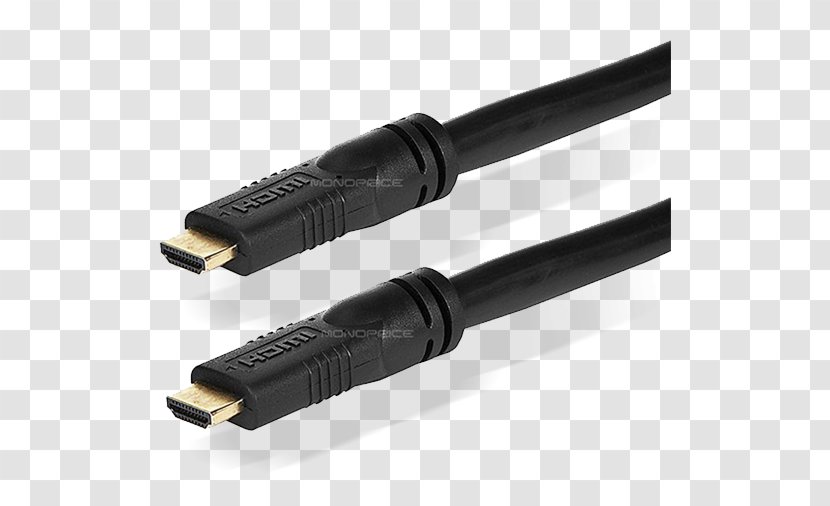 HDMI Coaxial Cable Monoprice Ethernet Electrical - Silver - Hdmi Transparent PNG