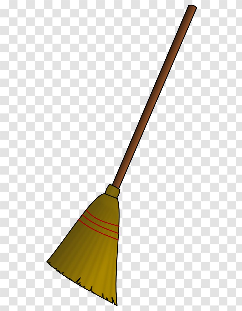 Yellow Broom Angle - Household Cleaning Supply - Clip Transparent PNG