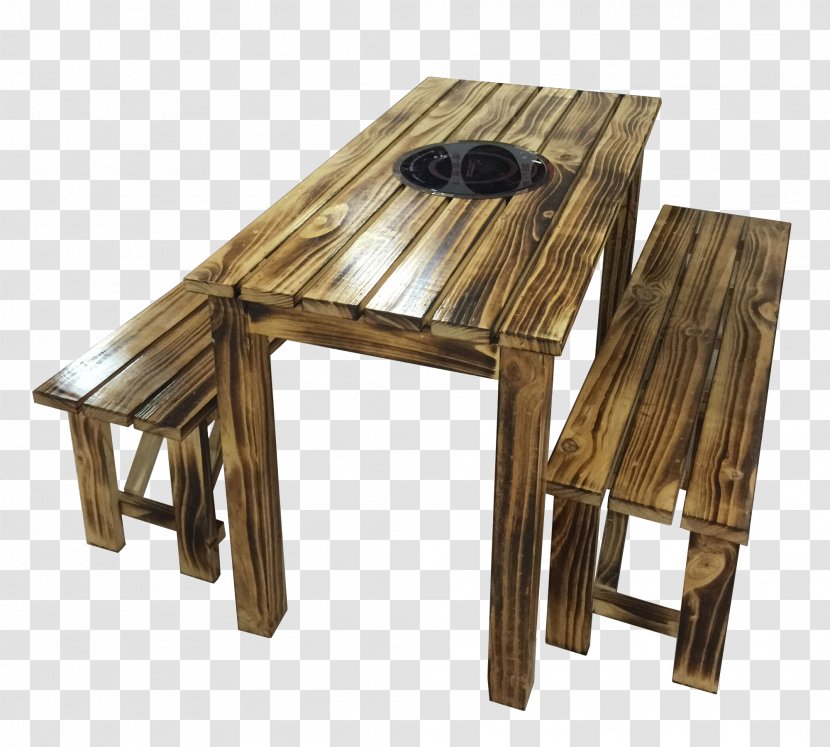 Wood Table Chair Carbonization - Dry Distillation - Special Combined Desk And For Carbonized Outdoor Transparent PNG