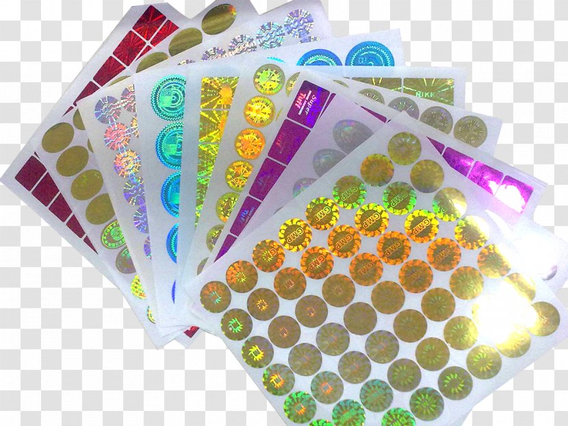Sticker Label Printing Security Hologram Paper - Adhesive Transparent PNG