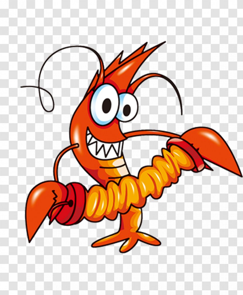 Lobster - Orange - Cartoon Transparent PNG