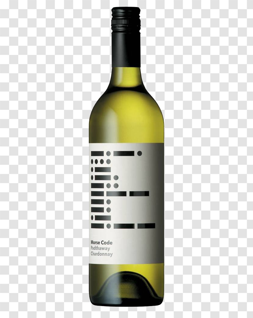 White Wine Morse Code Henry's Drive Vignerons Chardonnay - Label Transparent PNG