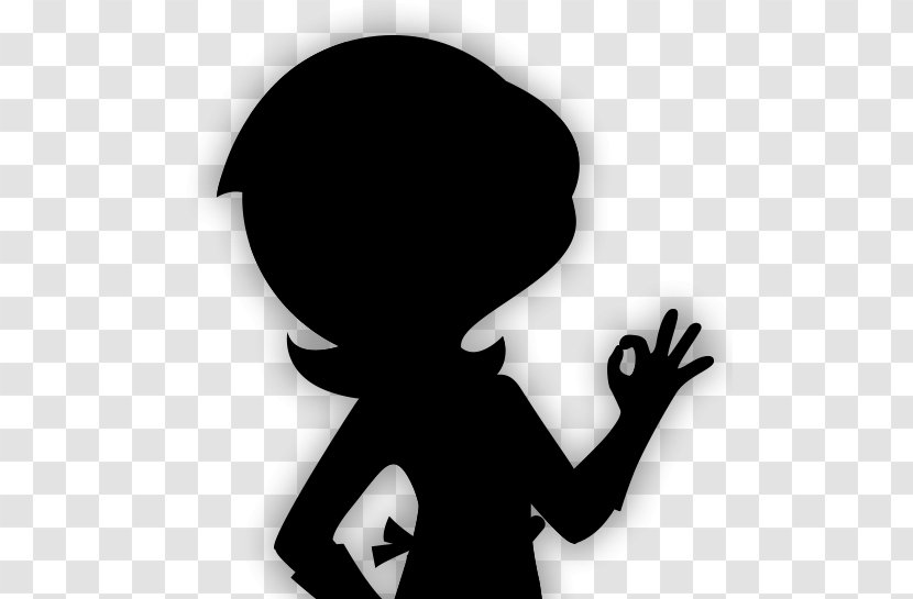 Human Behavior Finger Silhouette - Blackandwhite Transparent PNG