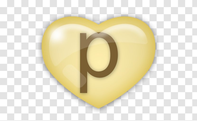 Product Design Heart Font - Yellow - Symbol Transparent PNG