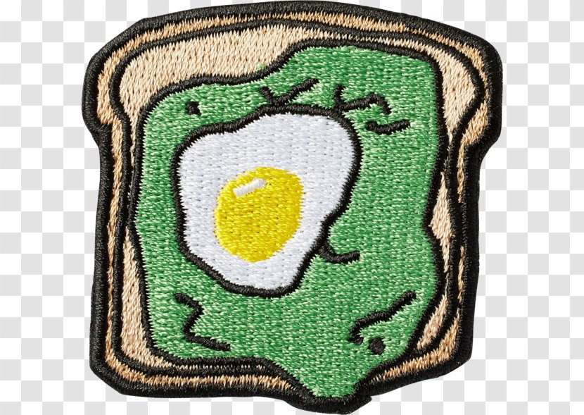Avocado Toast Embroidered Patch Embroidery - Wrist Transparent PNG