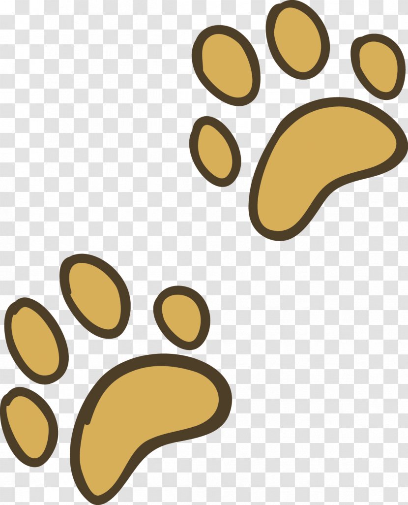 Dog Animal Clip Art - Area - Hand Painted Footprints Transparent PNG