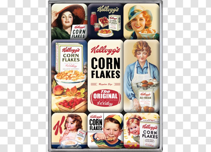 Corn Flakes Breakfast Cereal Kellogg's Craft Magnets Transparent PNG