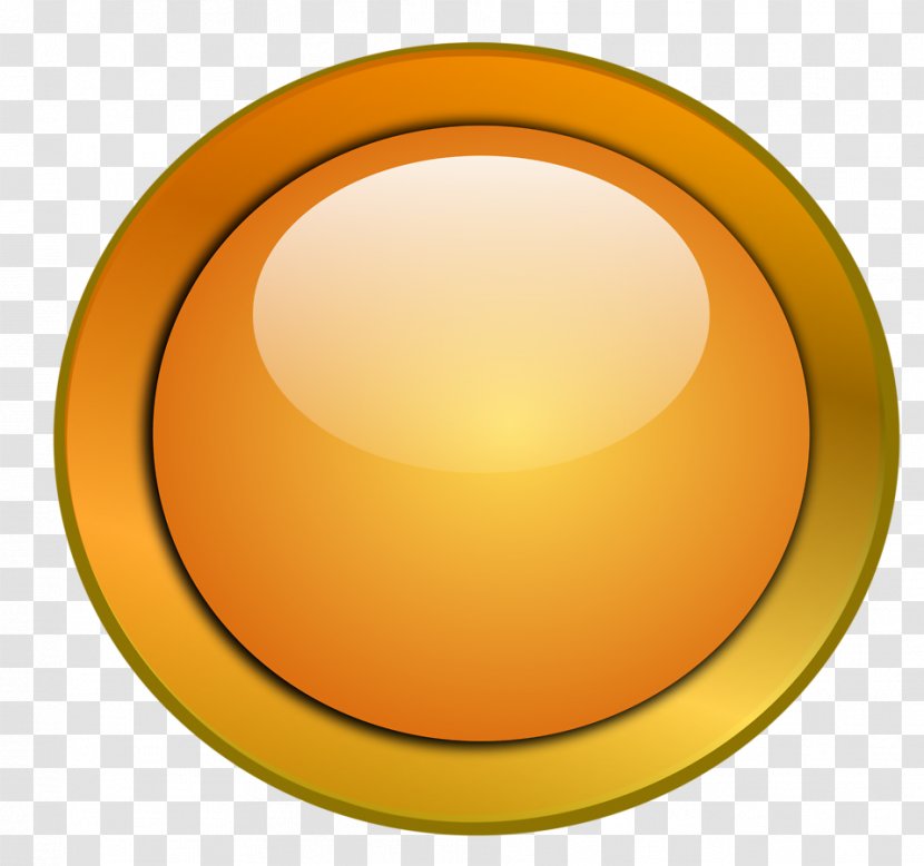 Clip Art - Presentation - Round Gold Transparent PNG