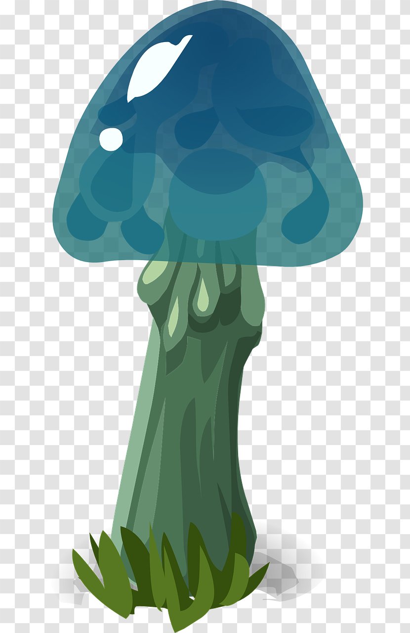 Mushroom Fungus Blue Clip Art - Cloud Transparent PNG