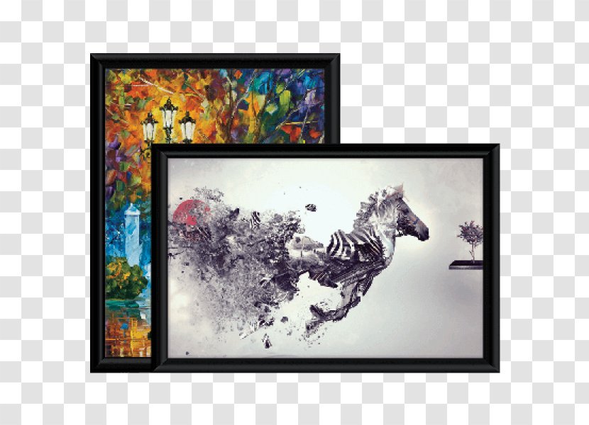 Zebra Thoughts: Poetic Inspiration For The Soul Abstract Picture Painting Modern Art Transparent PNG