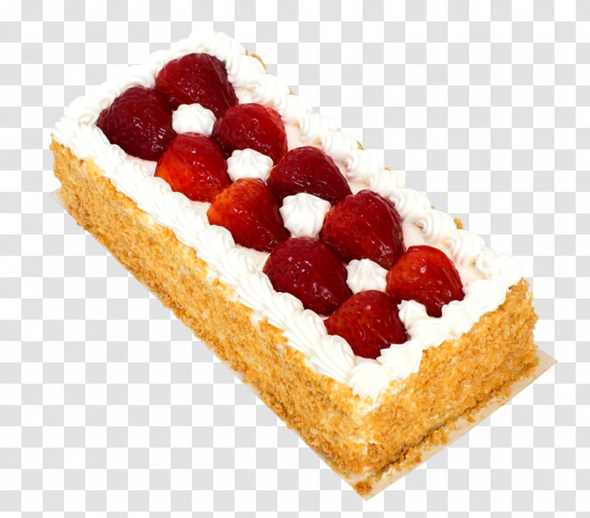 Chantilly Cream Tart Mille-feuille Sponge Cake Stuffing - Dessert - Strawberry Transparent PNG