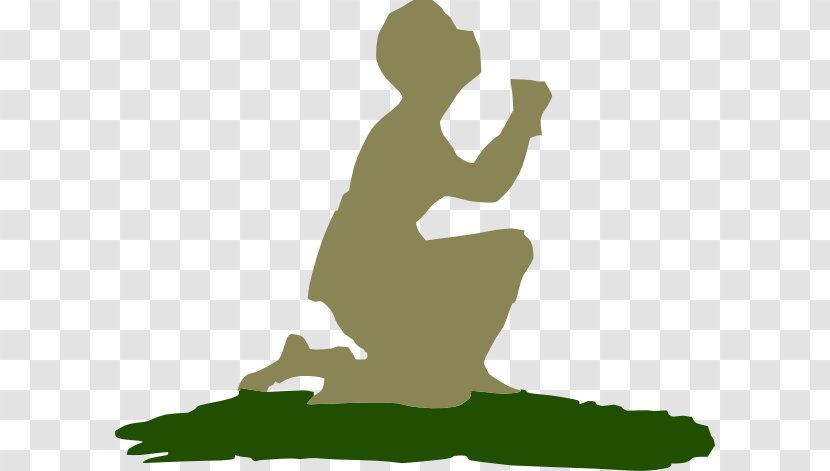 Prayer Kneeling Clip Art - Green - Boy Praying Clipart Transparent PNG