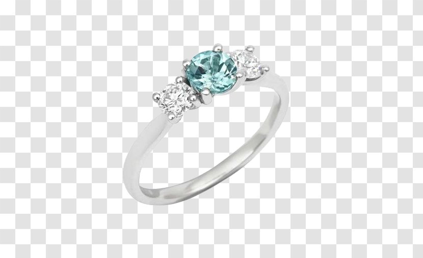 Wedding Ring Engagement Teal Sapphire - Jewellery - Product Kind Green Tourmaline Diamond Transparent PNG
