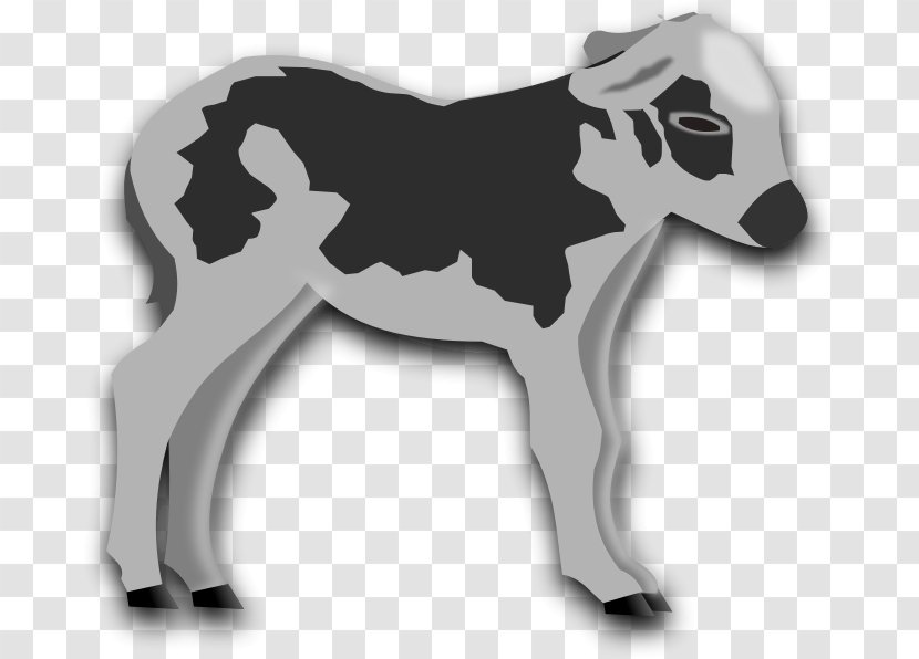 Clip Art Calf Openclipart Cattle Image - Drawing - Design Transparent PNG
