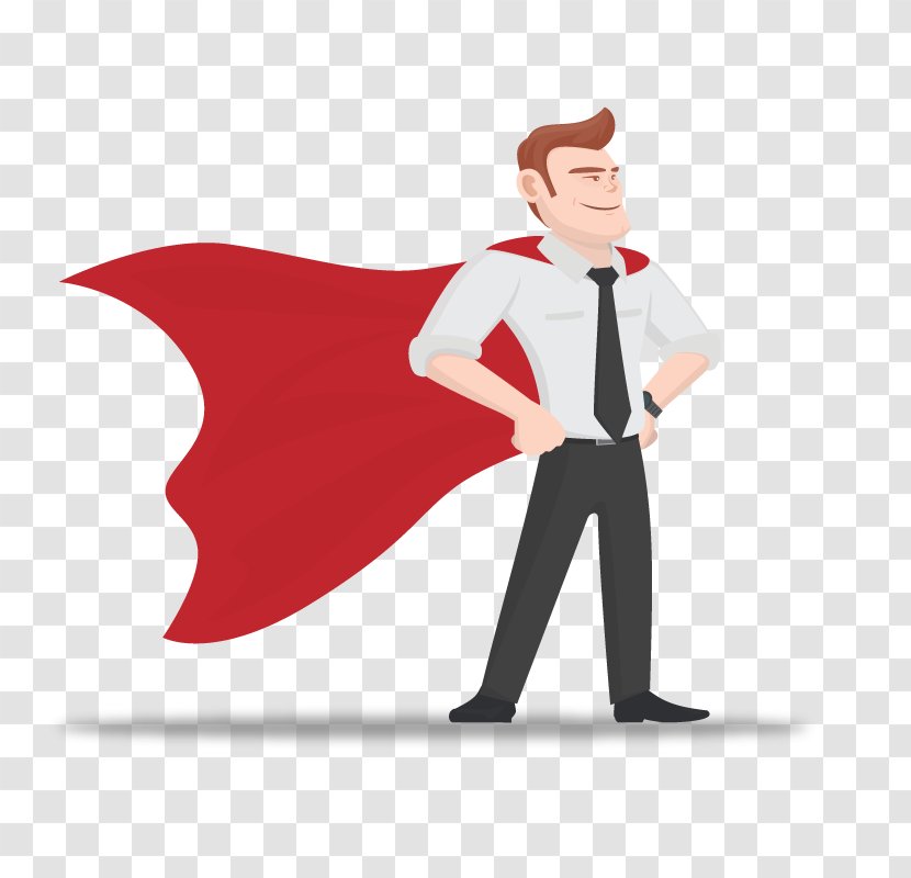 Hero Fathers Day Son - Character - Vector Business Superman Transparent PNG