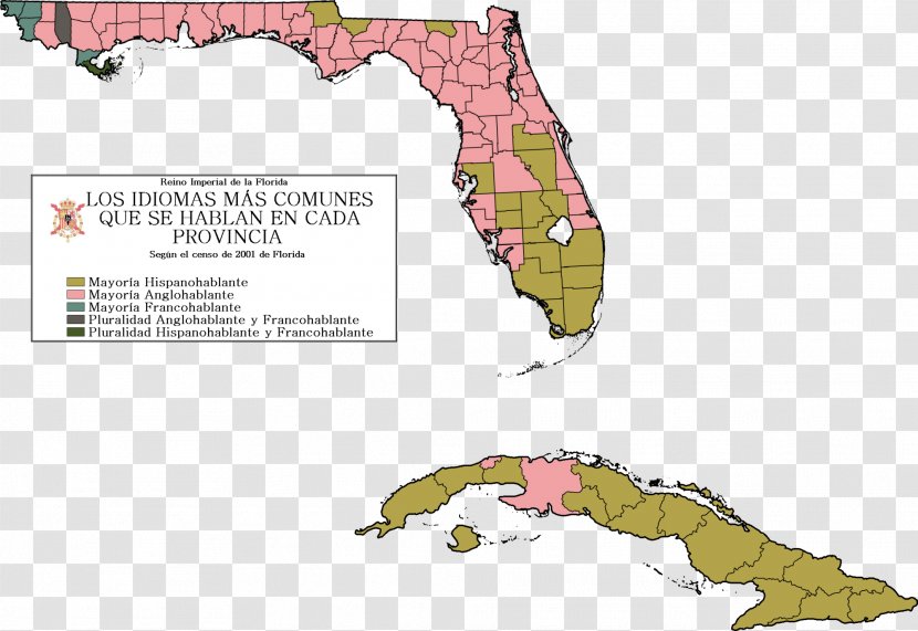 Florida Linguistic Map Language Hurricane Irma Transparent PNG