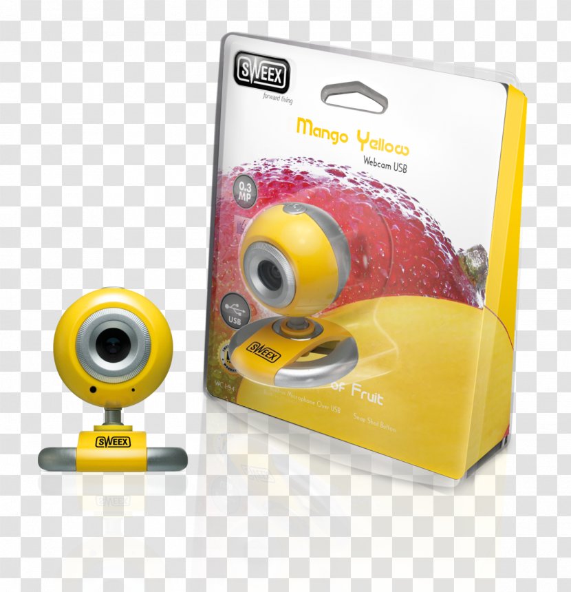 Sweex USB Webcam - Yellow - Mango YellowWebcam Transparent PNG