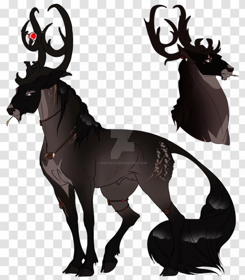 Reindeer Drawing DeviantArt - Horse Transparent PNG