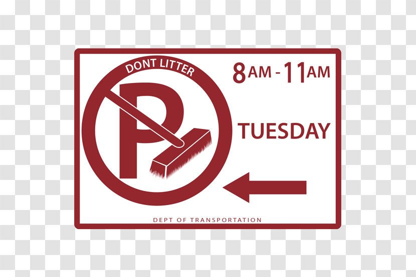 New York City Parking Violation Traffic Ticket Street - Red - Logo Transparent PNG