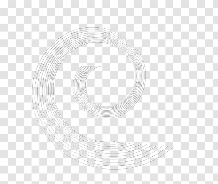 Circle Geometry Font - White Transparent PNG